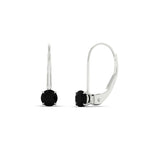 Small Round Diamond Studs Lever Back Earring