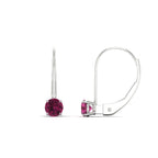 Small Round Diamond Studs Lever Back Earring