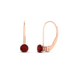 Small Round Diamond Studs Lever Back Earring