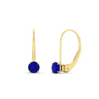 Small Round Diamond Studs Lever Back Earring