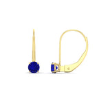 Small Round Diamond Studs Lever Back Earring