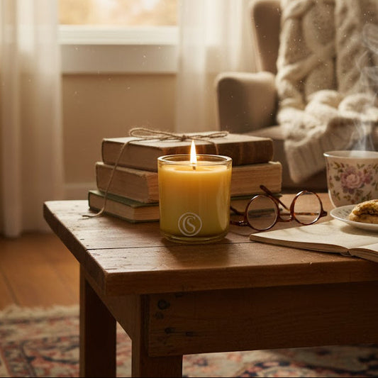 Sonnets of Honey Beeswax Candle