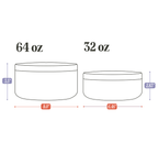 Stainless Steel Pet Bowl – Non-Slip, Durable & Dishwasher Safe | 32oz and 64oz