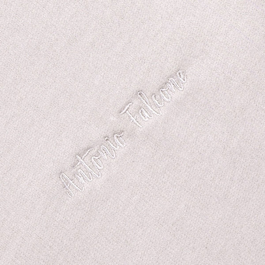 100% COTTON CREW NECK UNBRUSHED STONEWASHED SWEATSHIRT STONE