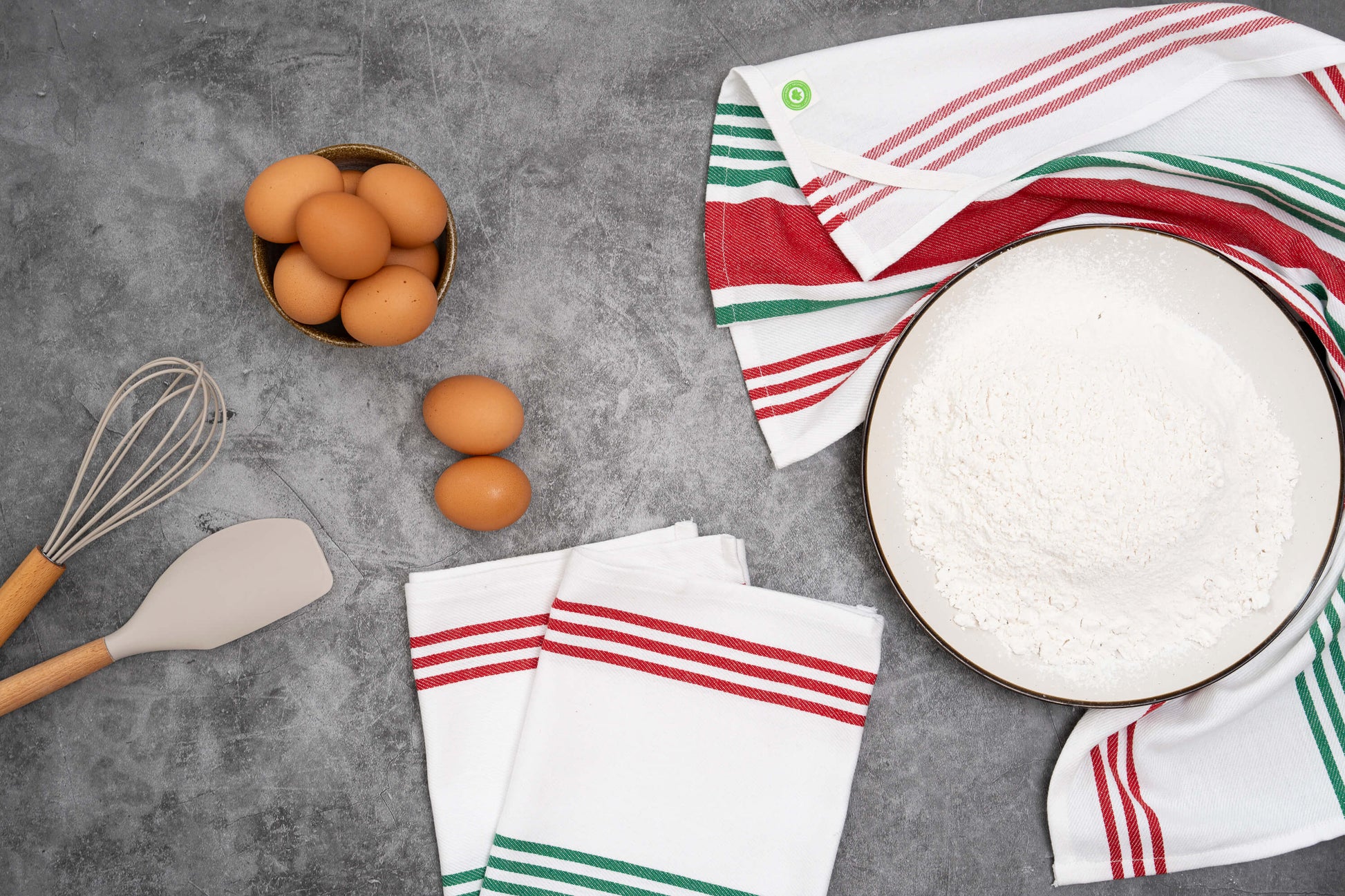 Striped Kitchen Towels - The Peony Haus