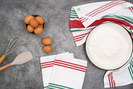 Striped Kitchen Towels - The Peony Haus