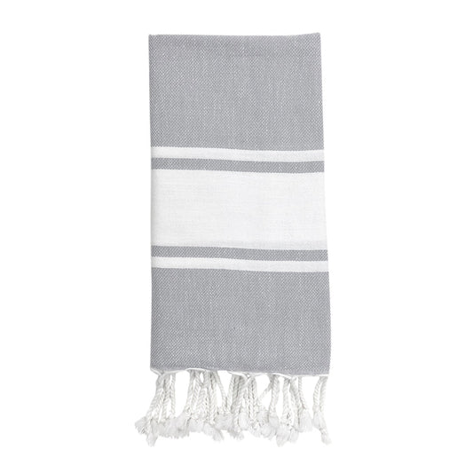 Essential Stripe Turkish Hand Towel - The Peony Haus