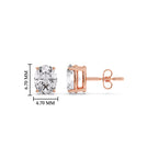 Stud Earring Basket Oval Shaped