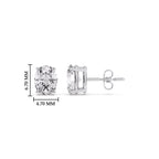 Stud Earring Basket Oval Shaped