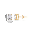 Stud Earring Basket Oval Shaped