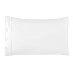 Scallop Frame Embroidered Cotton Percale Sheet Set