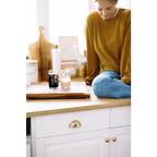 Jenna Knitted Waffle Longsleeve Pullover