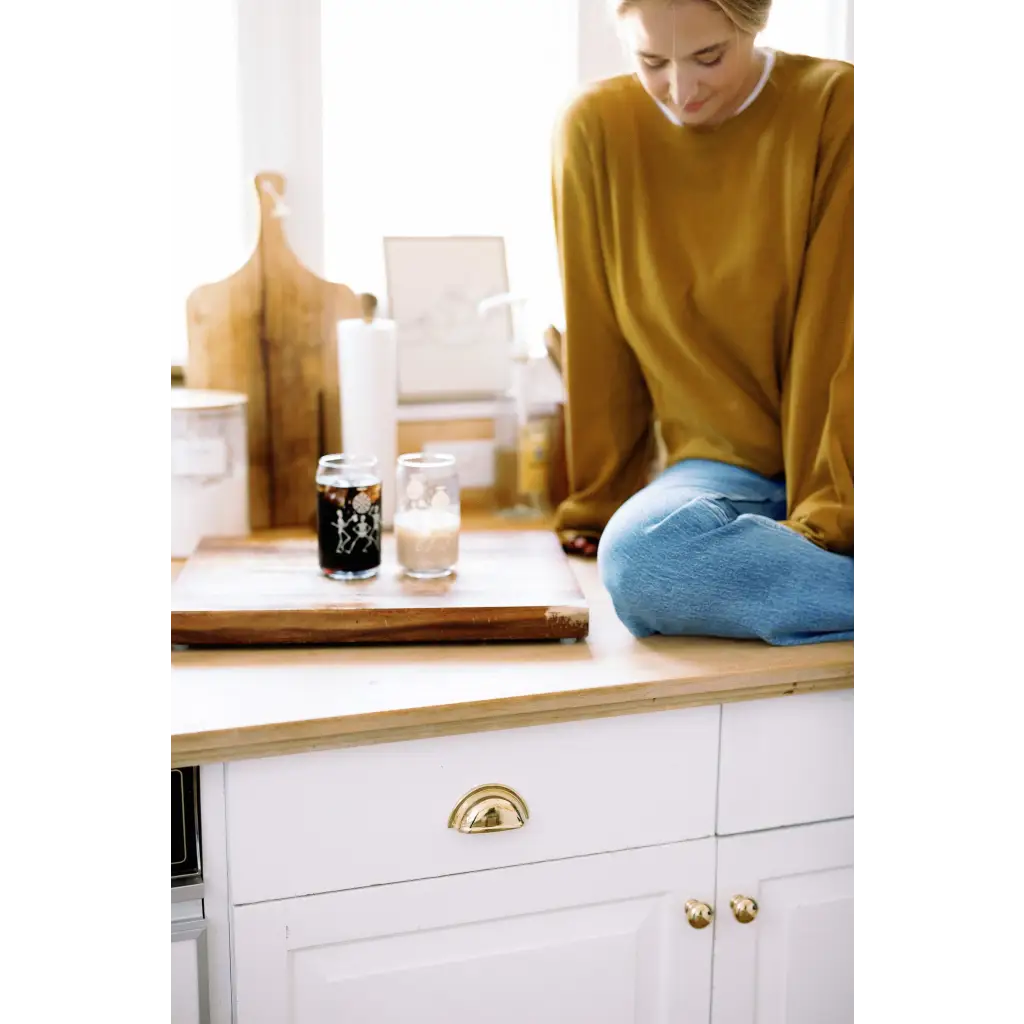 Jenna Knitted Waffle Longsleeve Pullover