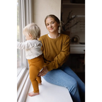 Jenna Knitted Waffle Longsleeve Pullover