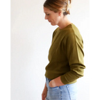 Jenna Knitted Waffle Longsleeve Pullover