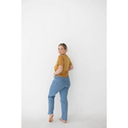 The Mom Tee in Almond