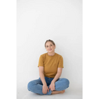 The Mom Tee in Almond