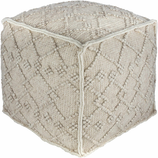 Toronto Hand Woven Wool Pouf - The Peony Haus