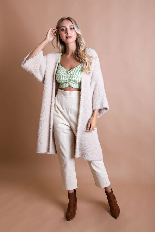 Ultra-Soft Luxe Mohair Knit Cardigan - The Peony Haus