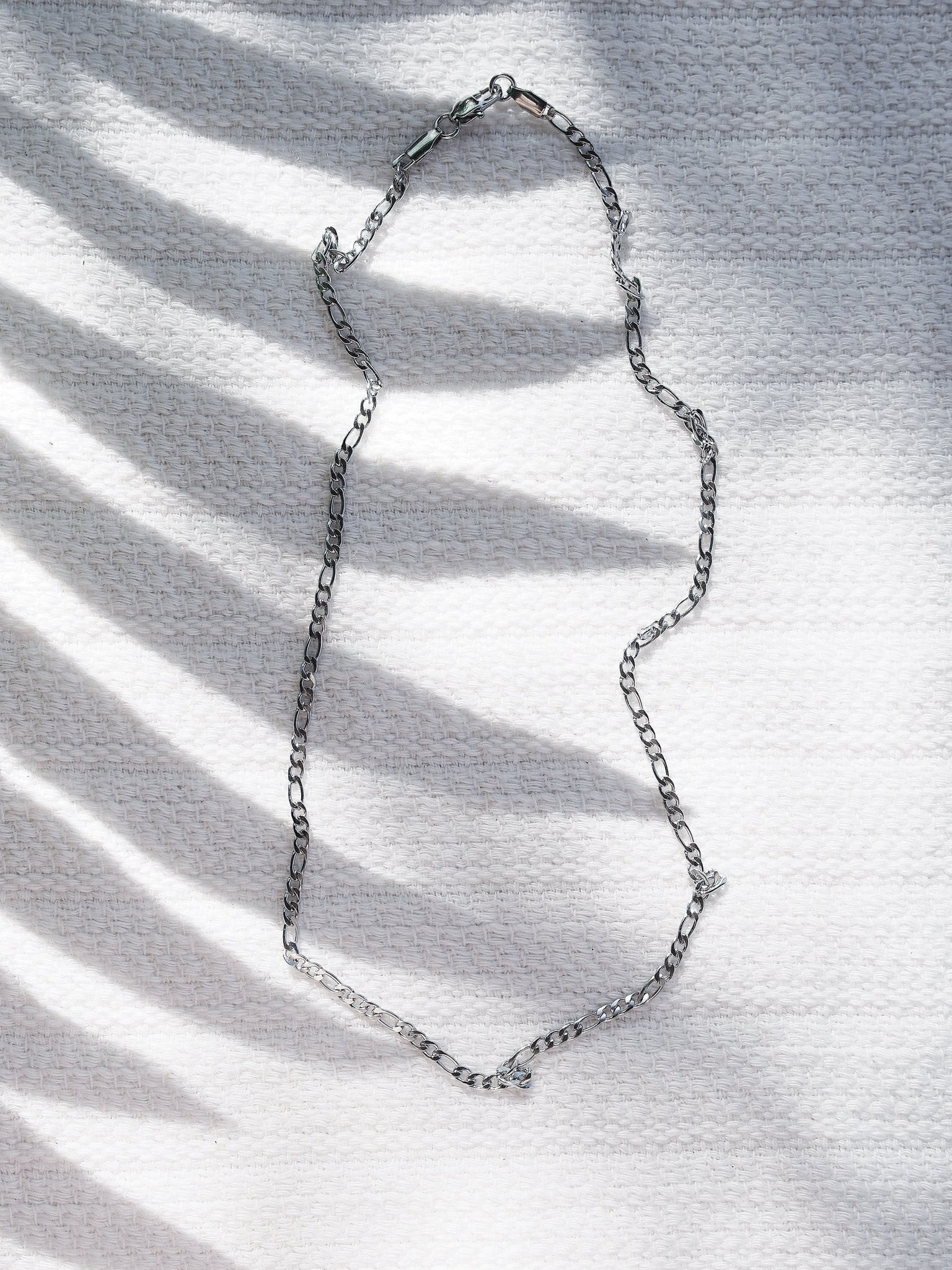 Unisex Men's Stainless Steel Figaro Chain - Kilohana