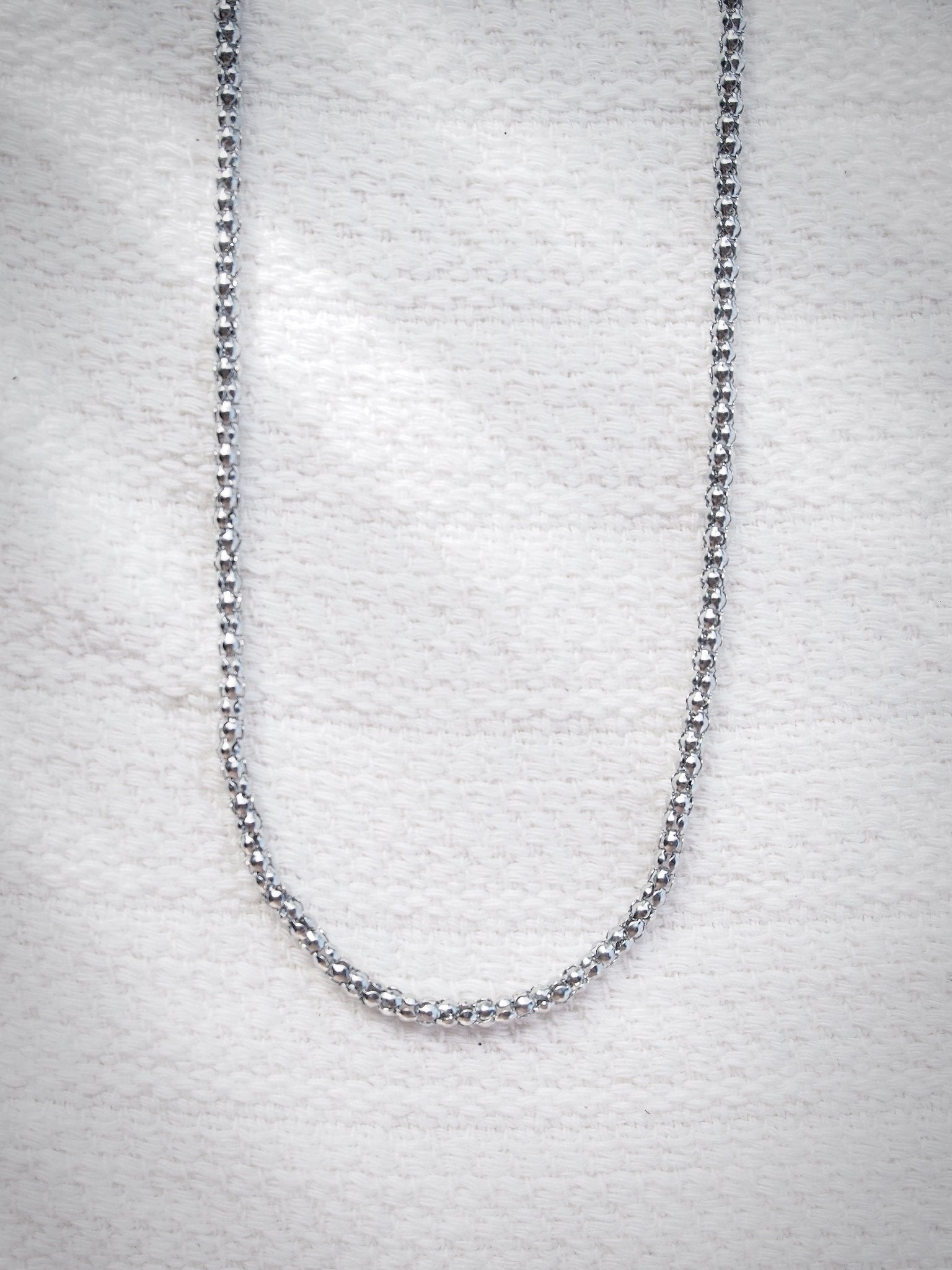 Unisex Men's Stainless Steel Popcorn Chain - Kaiholo