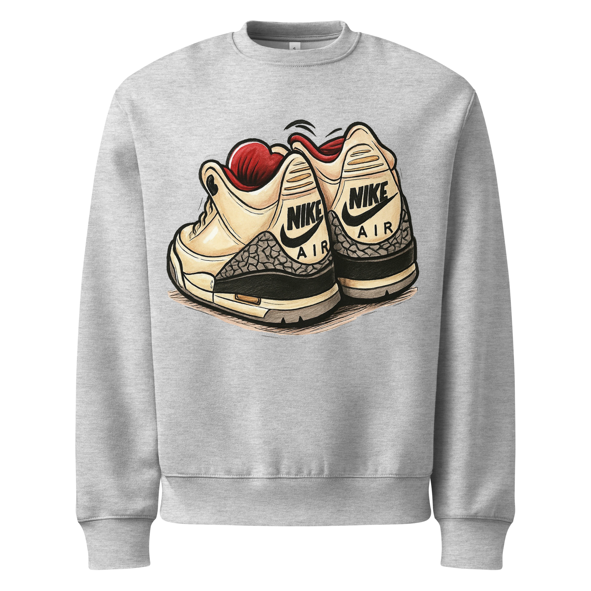 Sole Providerz™ "Vintage" AJ 3 Oversized Heavyweight Sweatshirt - 94% Cotton