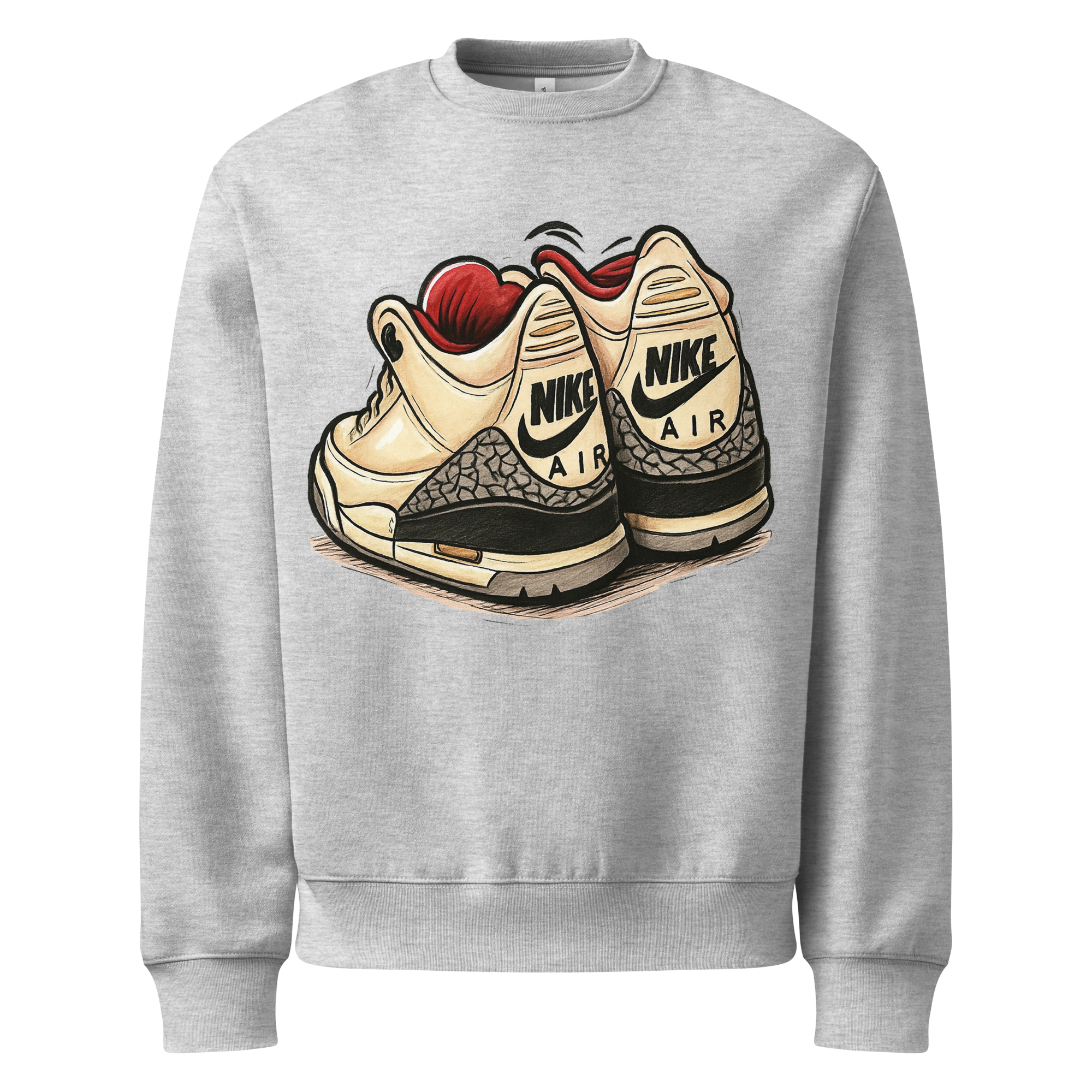 Sole Providerz™ "Vintage" AJ 3 Oversized Heavyweight Sweatshirt - 94% Cotton