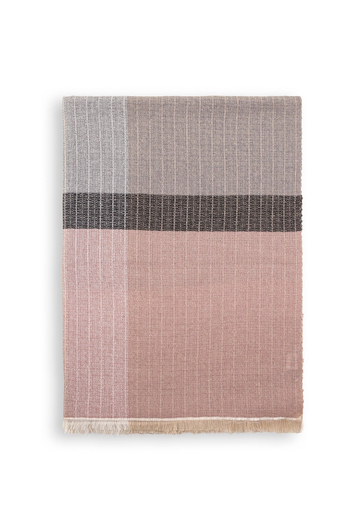 Rough Weave Plain Unisex Cashmere Scarf