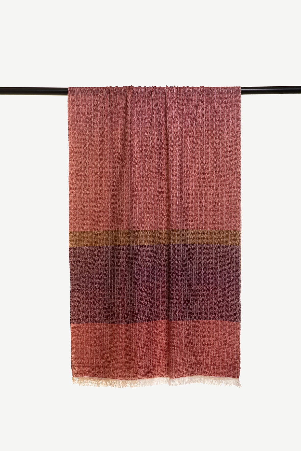 Rough Weave Plain Unisex Cashmere Scarf