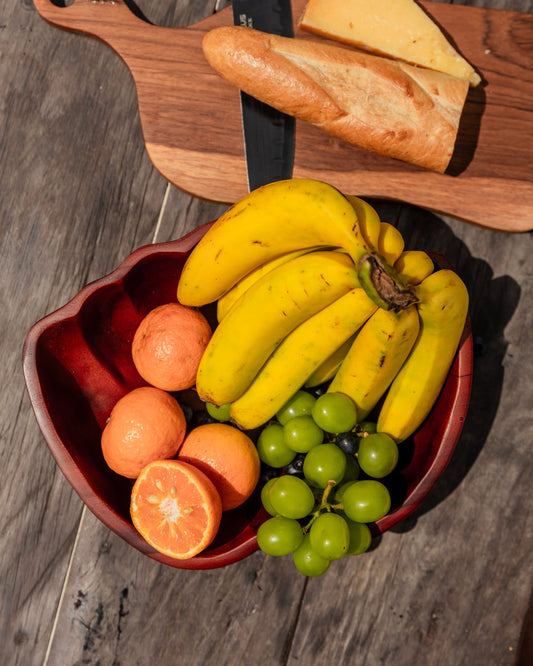 Teak Fruit Bowl