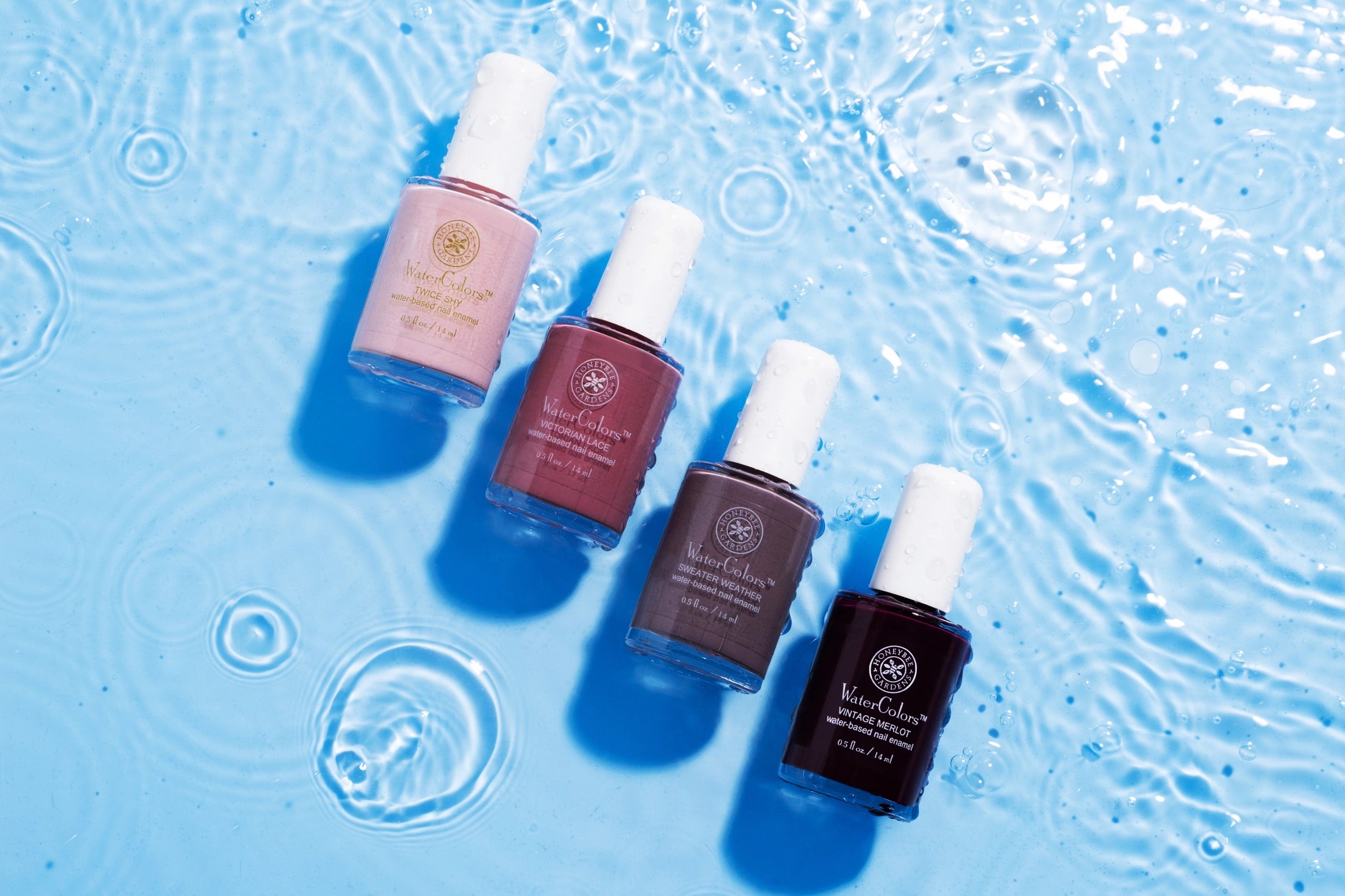 Honeybee Gardens Natural - Watercolors Nail Enamel - The Peony Haus