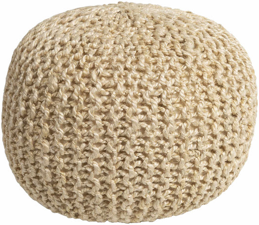 Watseka Jute Knitted Pouf - The Peony Haus