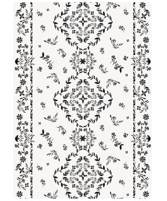 The August Rose White Shwally Playmat (Ships Mid October)