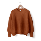 WOMENS CHUNKY KNIT SWEATER | CLAY