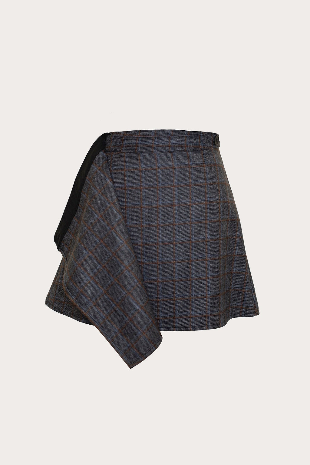 Wool Wrap Mini Skirt