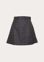 Wool Wrap Mini Skirt
