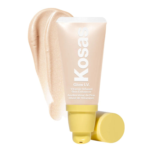 Kosas Glow I.V. Vitamin-Infused Skin Enhancer Face Makeup - Tinted Beauty Highlighter for a Healthy Glow- Revive