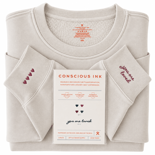 You Are Loved/Hearts Manifest Sweatshirt + Ink