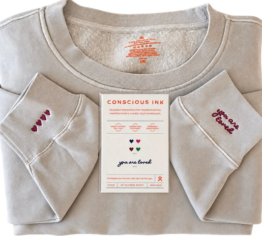 You Are Loved/Hearts Manifest Sweatshirt + Ink